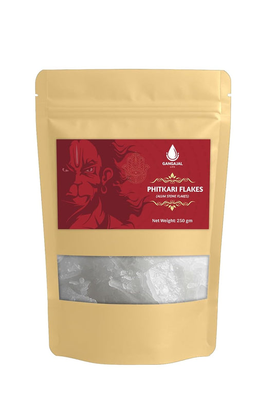 Organic Phitkari Alum Stone Flakes  250Gm