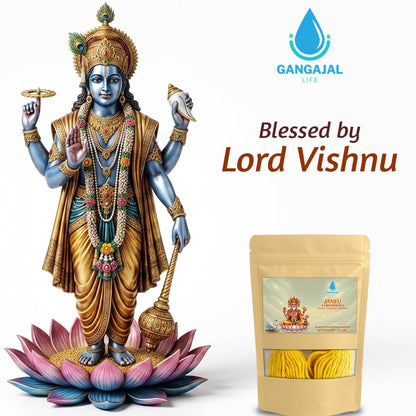 Gangajallife Janeu (Yajnopavita) Sacred Thread Haldi Dipped for Puja & Upanayan Sanskar | Premium Cotton Janeu for Men |
