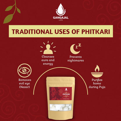 Organic Phitkari Alum Stone 500Gm