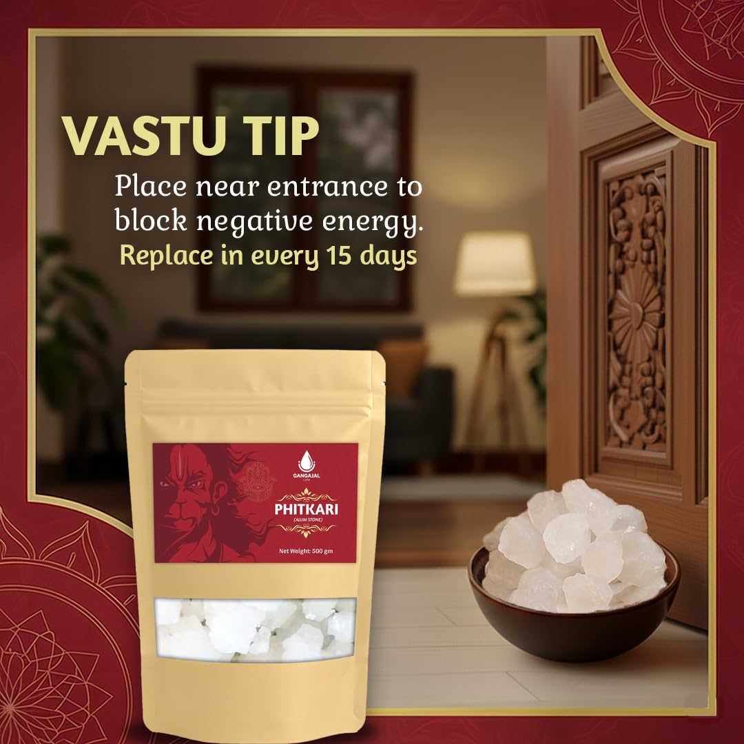 Organic Phitkari Alum Stone 500Gm