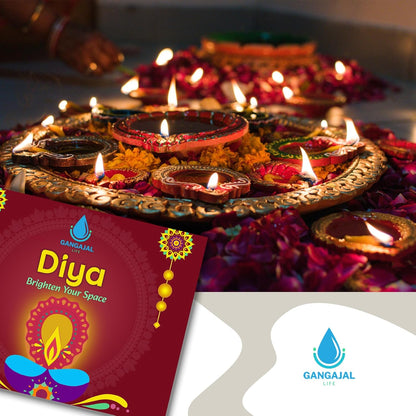 Diya -Set of 12 Clay Diya